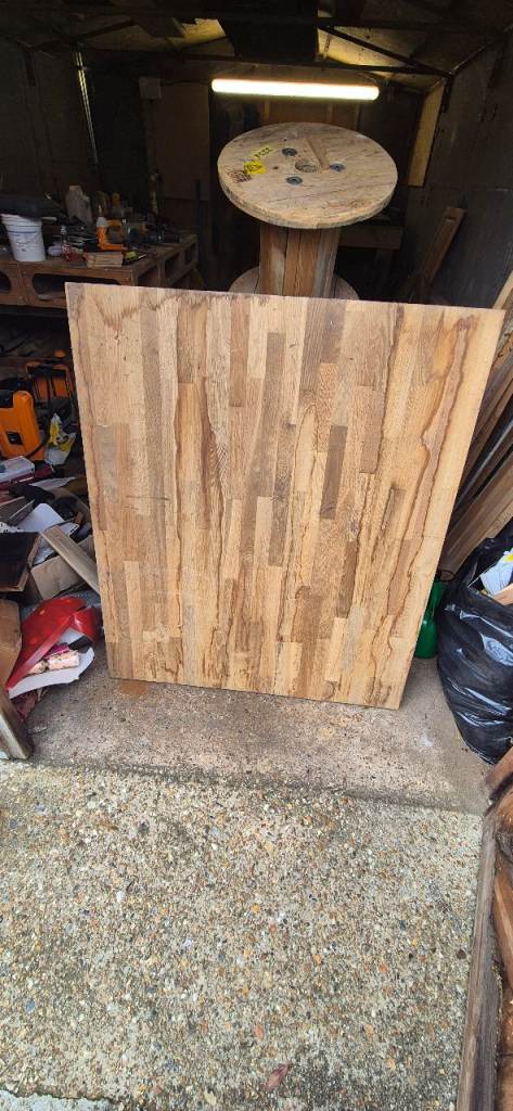 Solid Wood Worktop Piece - Ok Condition, Ready for Project
