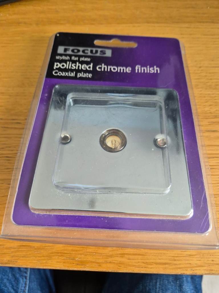 Polished Chrome finished Coaxial plate still in original packaging - Unused from Focus