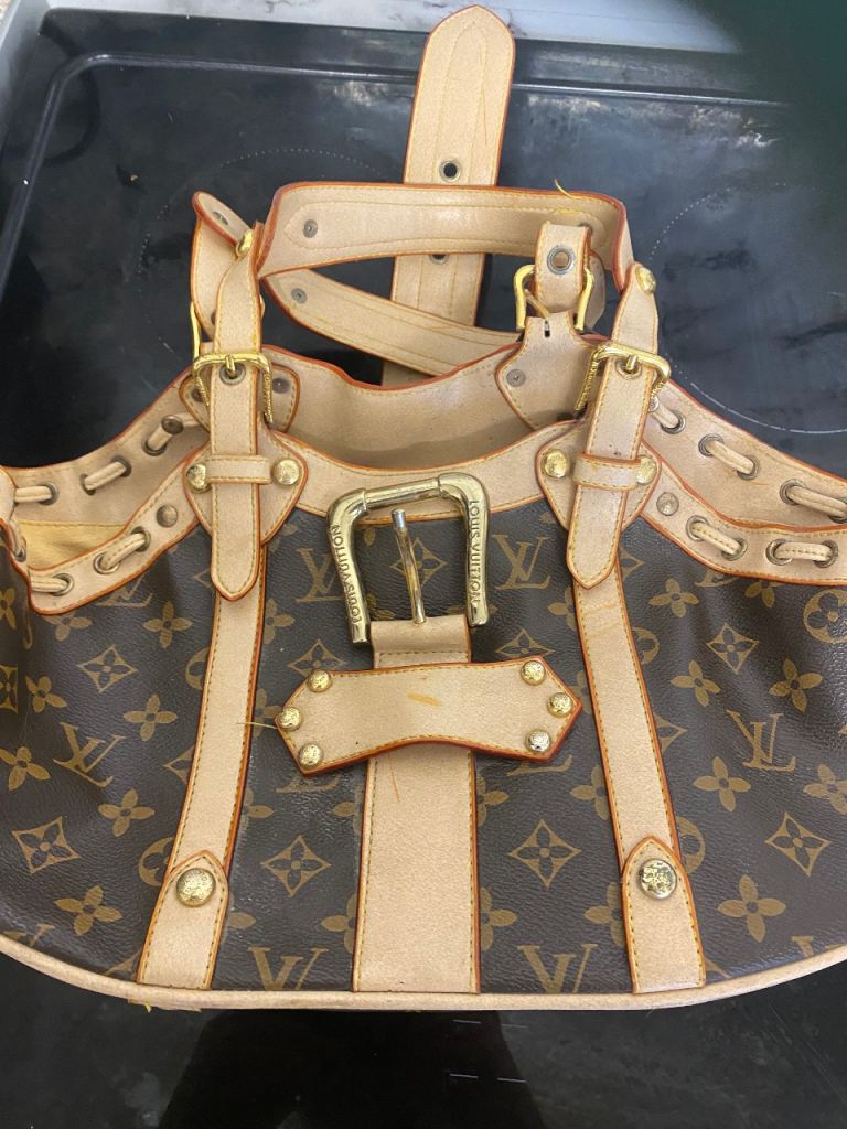 Louis Vuitton 'Leanor' Brown Leather Handbag - 2004 Special Edition
