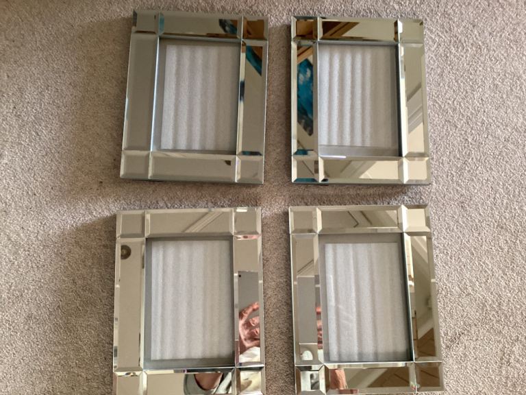 Mirror border Picture frames x4