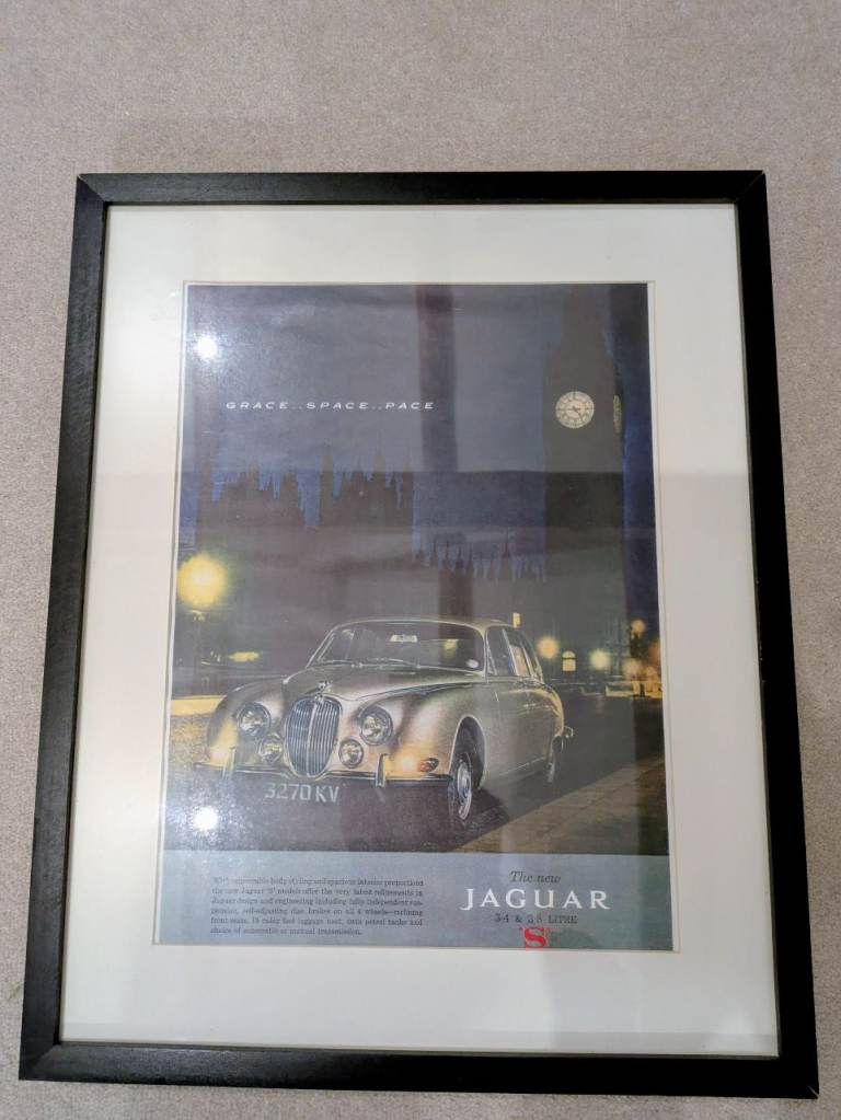 Framed Jaguar Poster