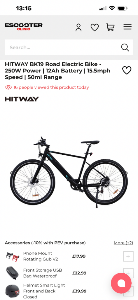 250watt motor Hybrid Cycle