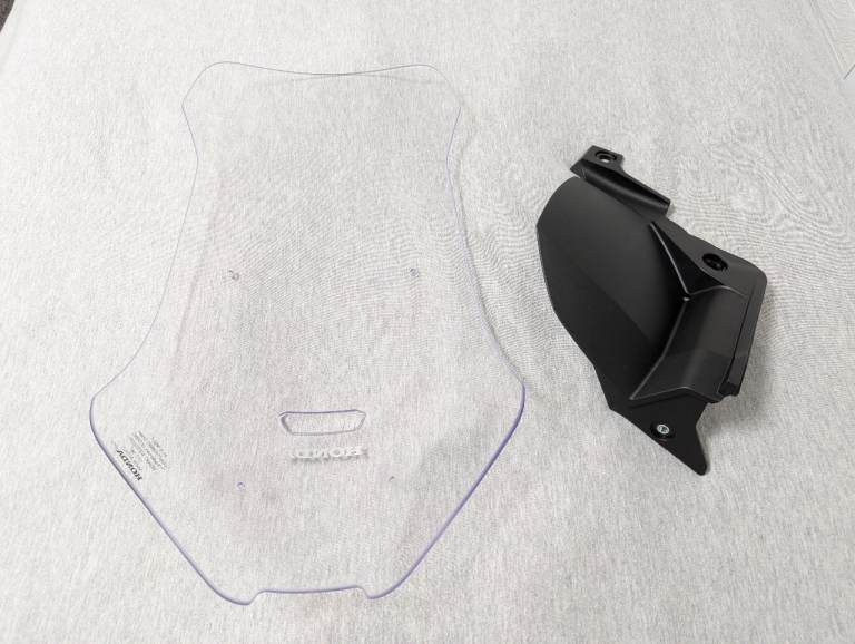 NEW Honda ADV350A 2022-2025 Genuine Clear Windshield Screen & Rear Hugger Mudguard