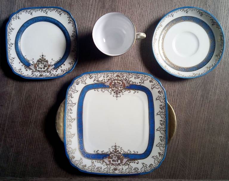 Meito Vintage Japanese Hand Painted China Tea set, 1930