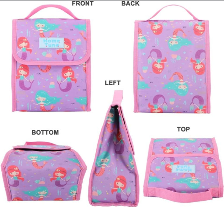 Home Tune Kids Lunch Bag, Portable Soft Bag Small