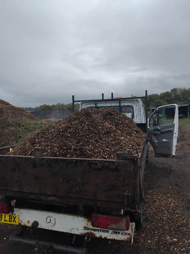 Golden bark wood chip / bio mass