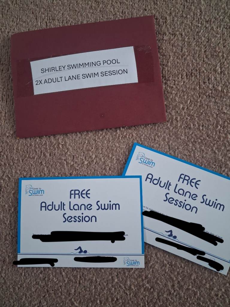 Shirley Swimming Pool - 2x Adult Lane Swim Session Tickets