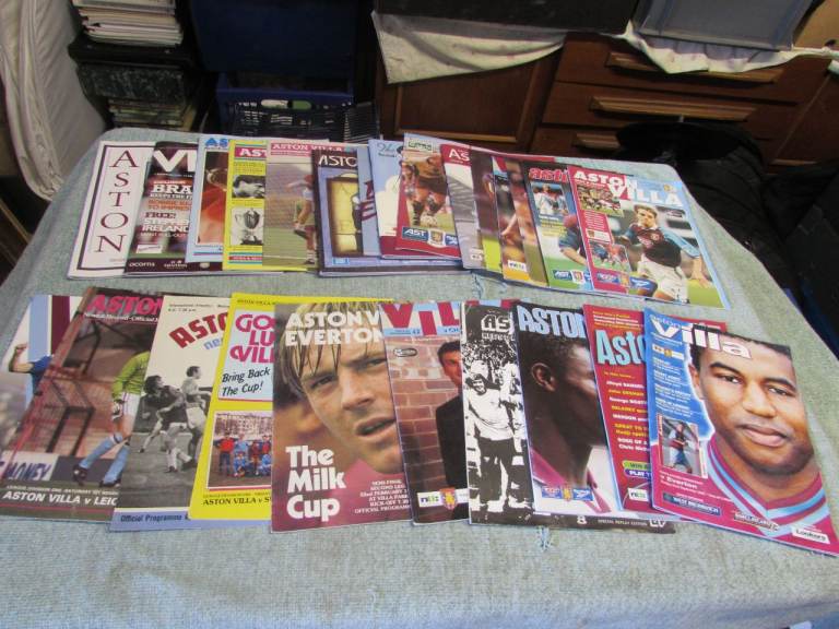 Aston Villa Home Football Programmes x 25