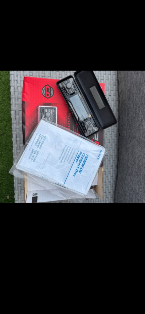 Sony car stereo, old school retro 