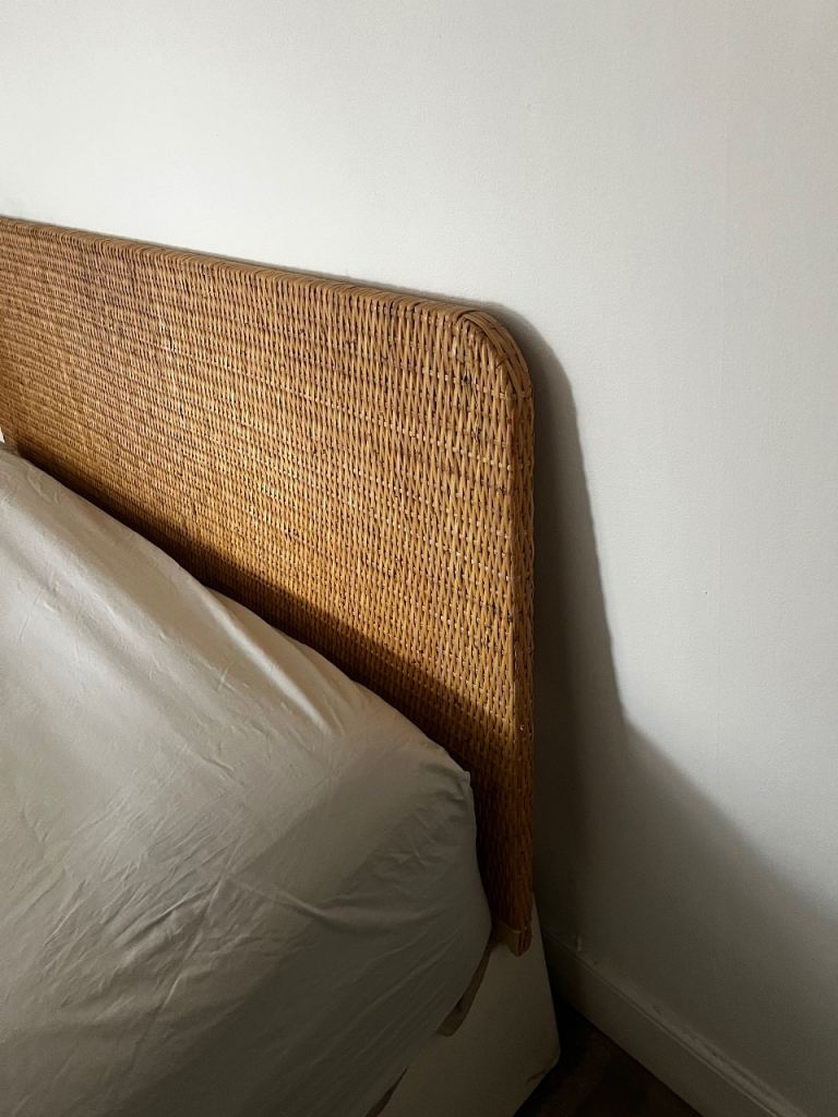 Rattan Double Bed Headboard – Good Condition | in Kilburn, London | Gumtree