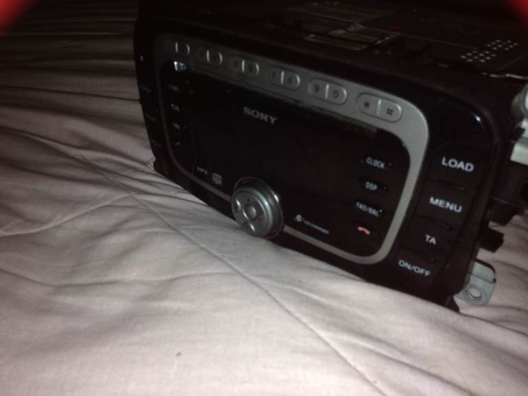 Ford Sony DAB Head Unit 7S7T‑18C939‑BE + Fascia – Fully Working – Code included