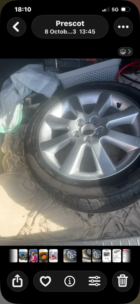 Toyota. Avensus.     Wheel and tyre 