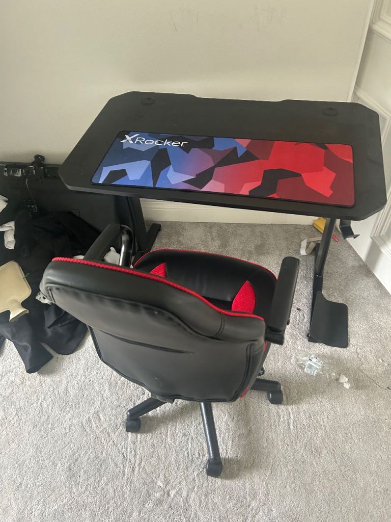 X Rocker Gaming Desk & Gaming Chair Bundle