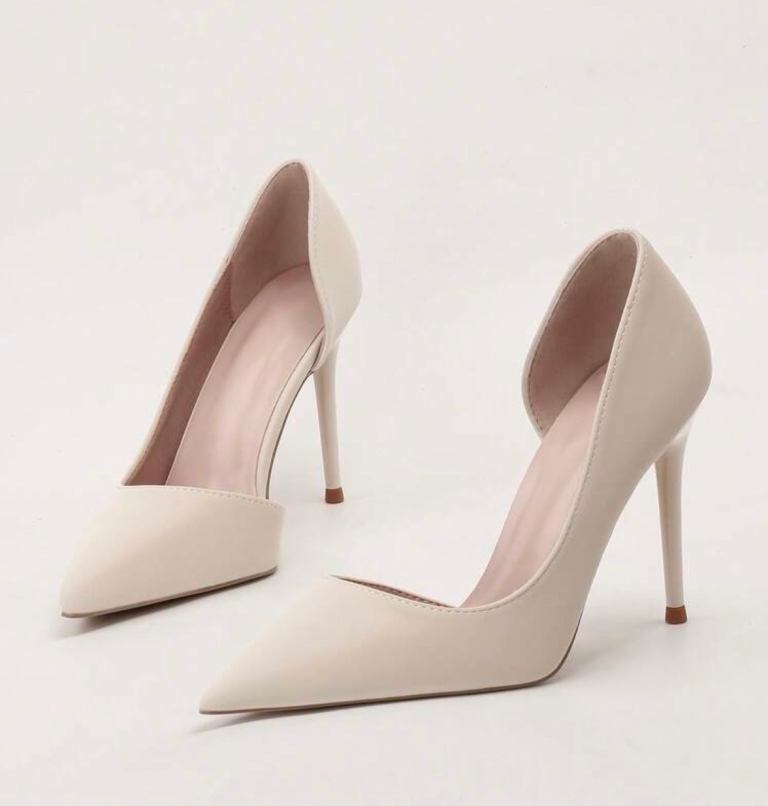 Brand New Nude Pointed-Toe Stiletto Heels