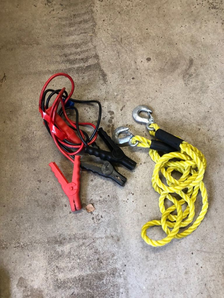 Towing Rope And Jump Leads