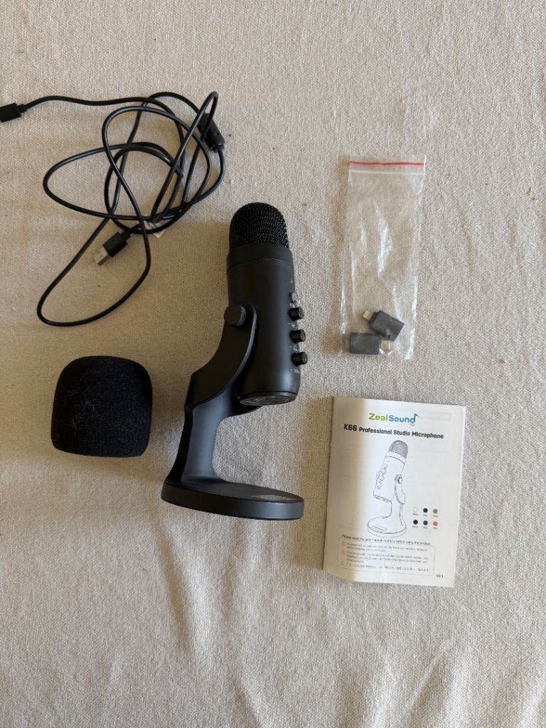 ZealSound Studio Microphone with Stand and Accessories