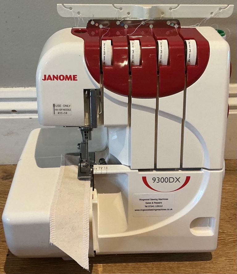 image for Janome 9300DX Four Thread Overlocker - Pre-Owned - Serviced - Warranty - UK Delivery