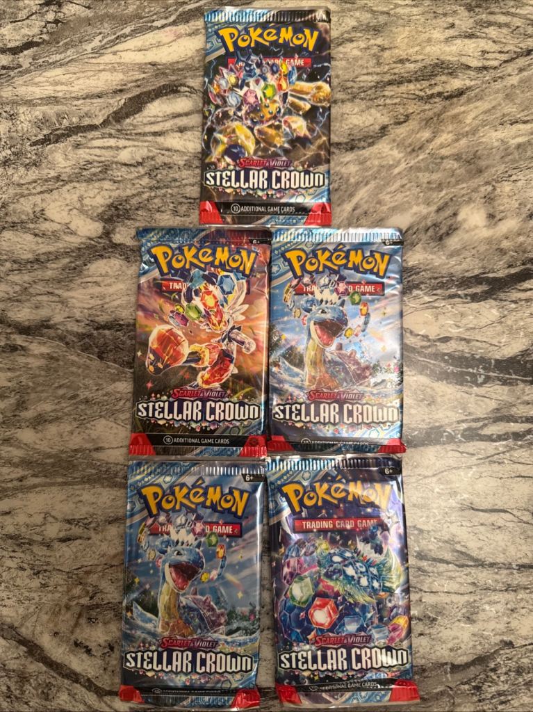 Scarlet & Violet Stellar Crown unopened packs x5