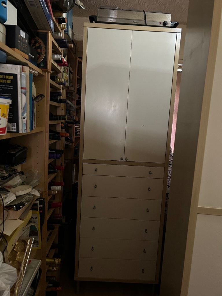 2 tall Ikea living room units