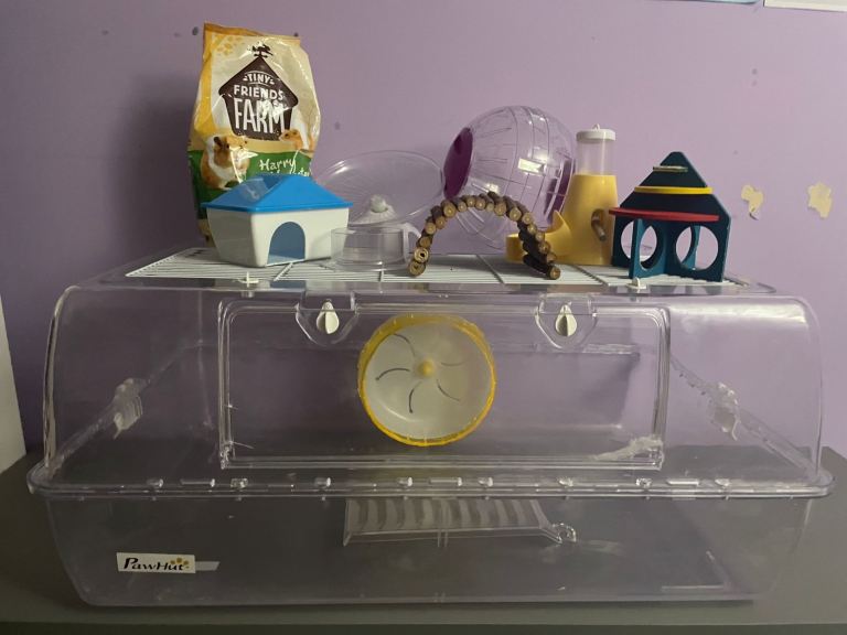 Cat proof hamster cage and accessories 