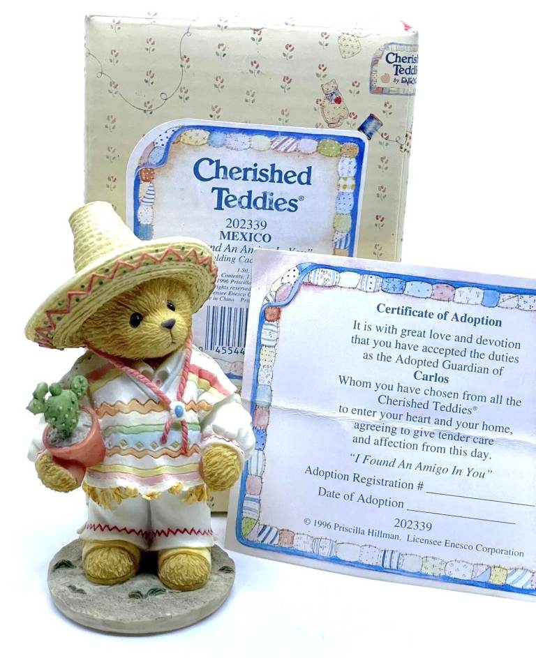 Cherished Teddies Bear "Mexico" Boxed With Certificate