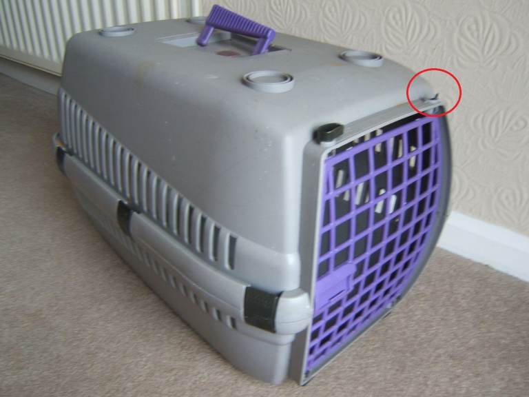 Cat, Pet, Dog, Puppy, Rabbit Basket Carrier, Small Animal, Plastic, Well Used (see details)