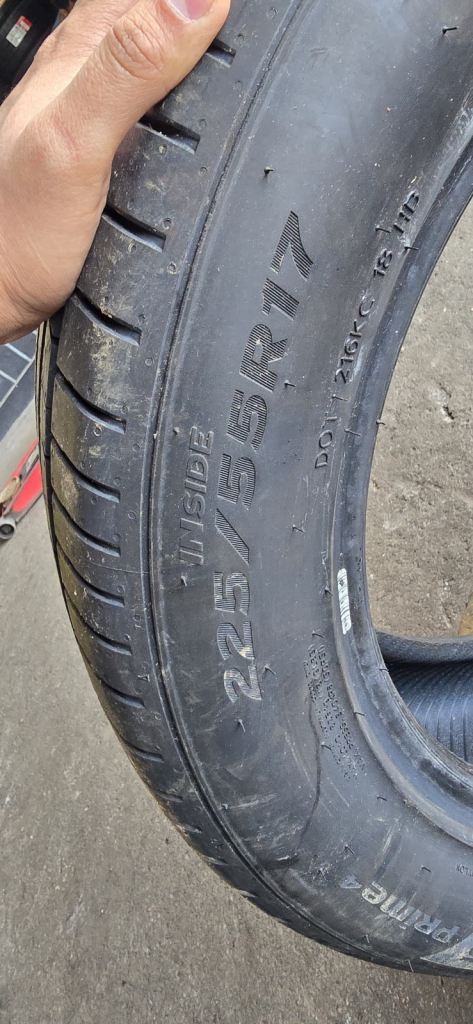 Tyres hankook 225/55/17