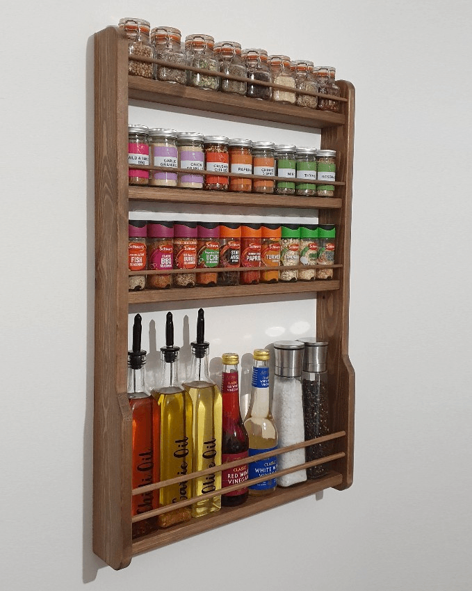 Rustic Spice & Oil Rack