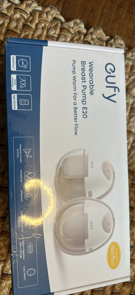 eufy Heated Wearable Breast Pump E20, 3 Temperature Levels, Hands-Free Electric 