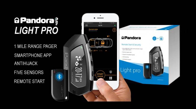 Pandora Thatcham Bluetooth Alarm System with Immobiliser & Smartphone App