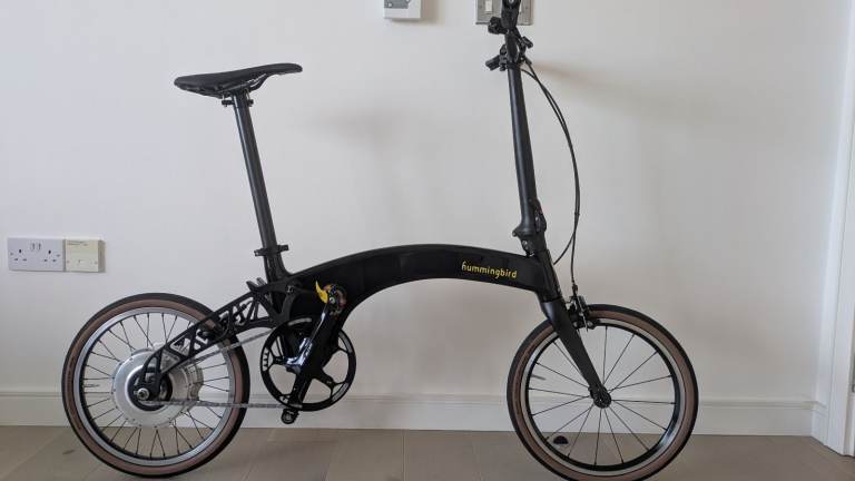 Hummingbird (now Prodrive) Carbon Fibre Folding electric bike with Zehus hub