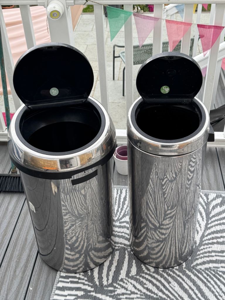 Brabantia stainless steel bins