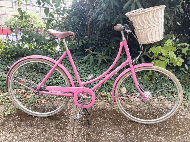 Pink City Bike with Basket – Good Condition