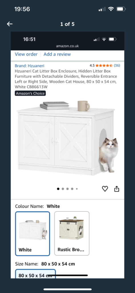 Cat litter box enclosure**brand new in box 