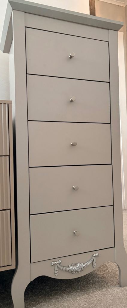 2 x Tall chest of drawers