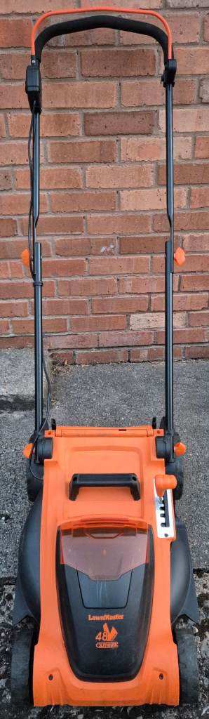 LawnMaster 48V Cordless 41cm Lithium-Ion Lawnmower w/ 2 Batteries & Fast Charger