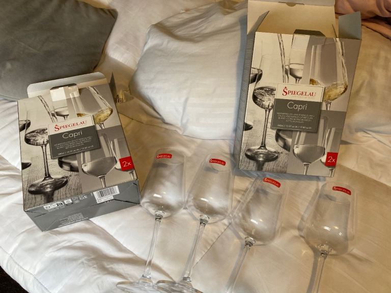 Spiegelau Capri white Wine Glasses (4x) - Brand New