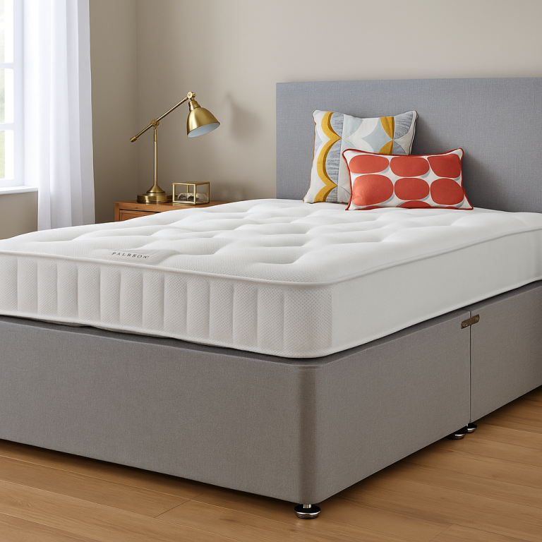 image for Quality Upholstered Divan Bed with Storage Drawers for Comfort and Organization