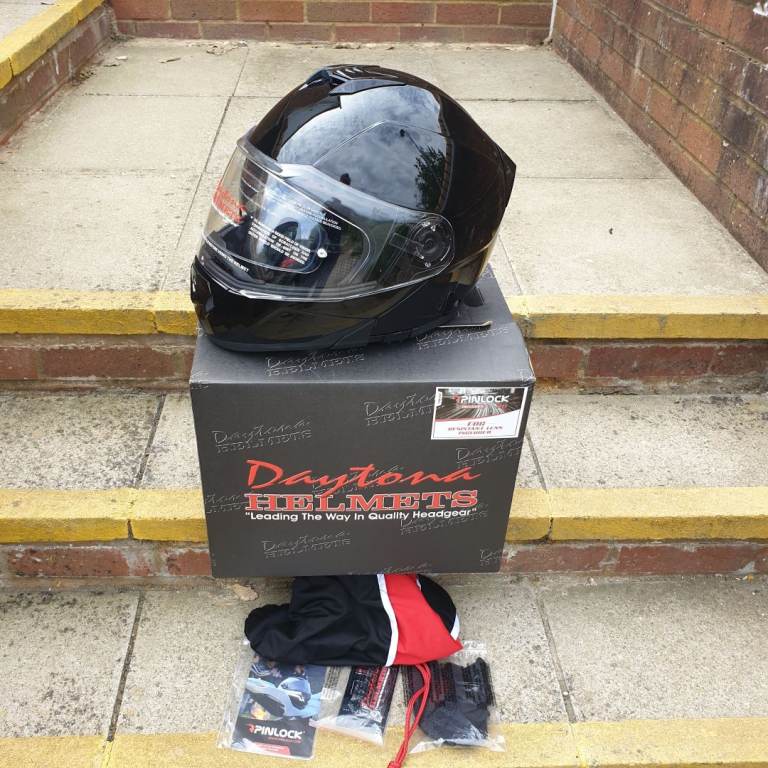 New 4XL Daytona Glide Modular Motorcycle Helmet - DOT & ECE Approved, Bluetooth Ready