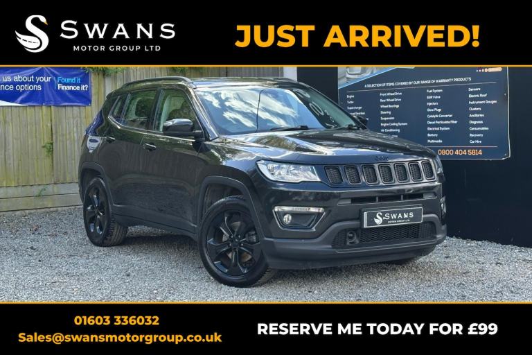 JEEP COMPASS 1.4 NightEagle 1.4 MultiAir II 140hp 4x2 Black Manual Petrol 2019