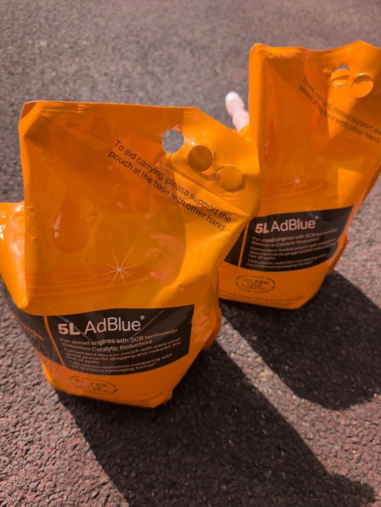 2x 5l Halfords AdBlue 