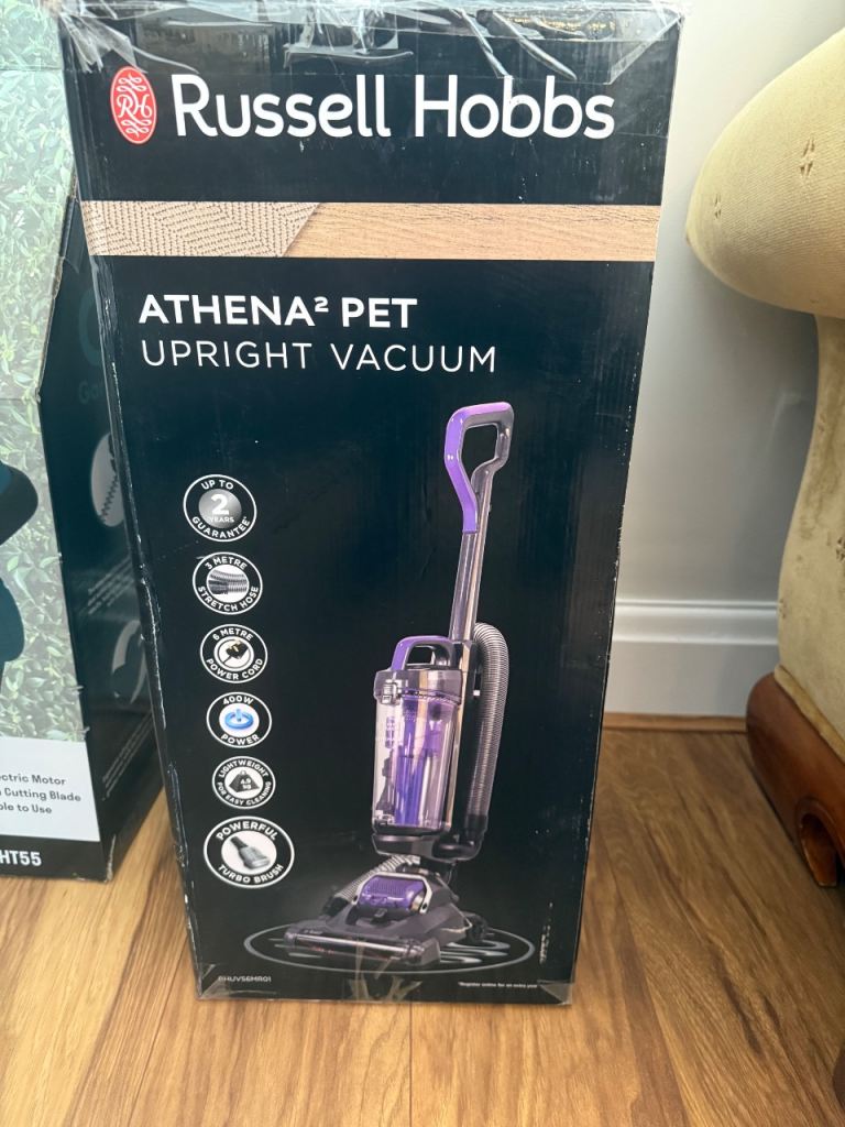 Russell Hobbs Athena2 Pet Upright Vacuum Cleaner Purple RHUV5401