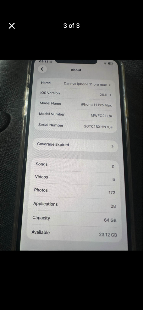iPhone 11 Pro Max 64 gb