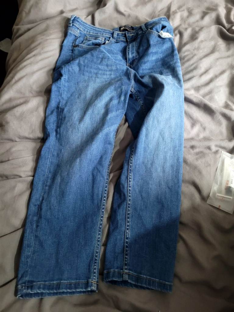 SoulCal & Co California Blue Denim Straight Leg Jeans - Size UK 12 Preloved