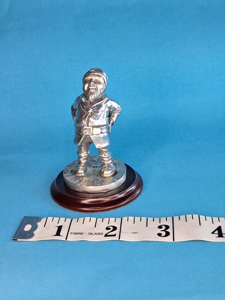 Vintage gnome figurine,collection of English miniature figurines. Fine art sculpture .