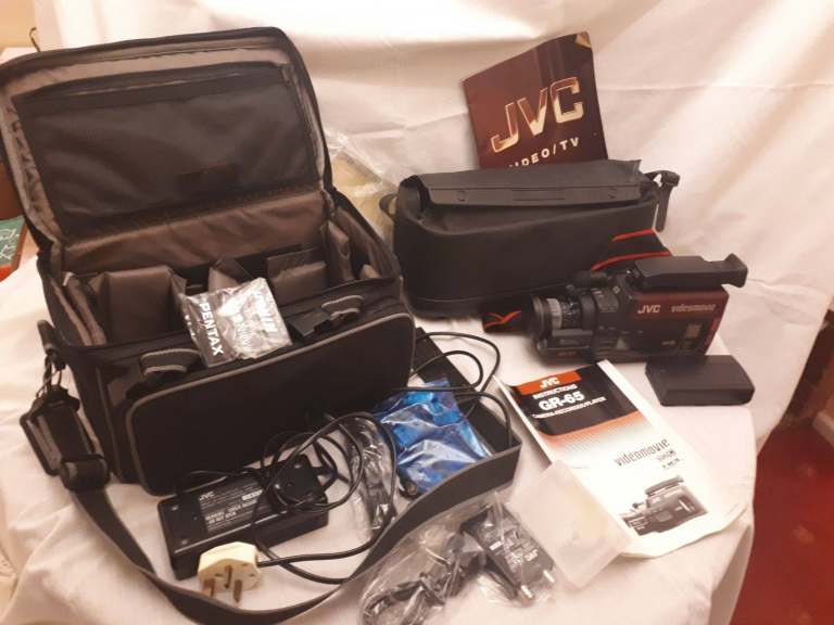 JVC Video Camera with Accessories and Carry Cases