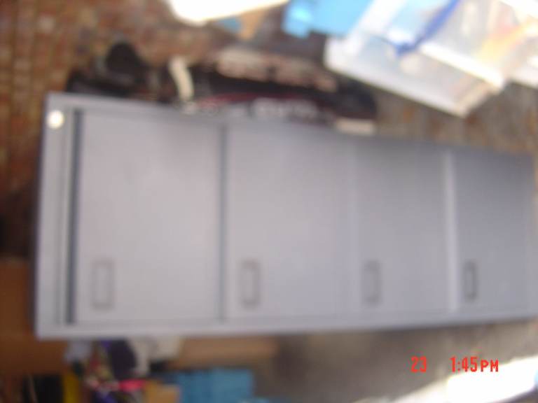 Steel filing cabinet