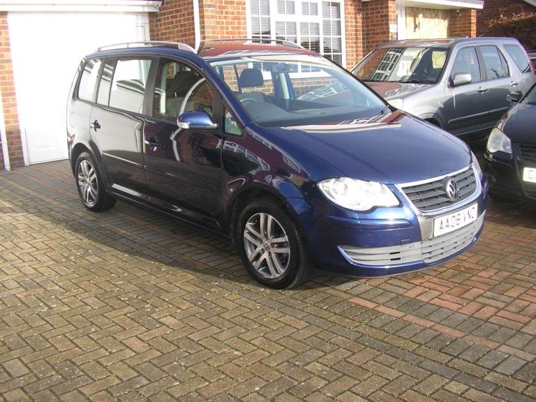 (2008) VW TOURAN 2.0 TDI SE (140) DSG AUTO BLUE 109000 MILES FSH 15 STAMPS IN BOOK IMMACULATE