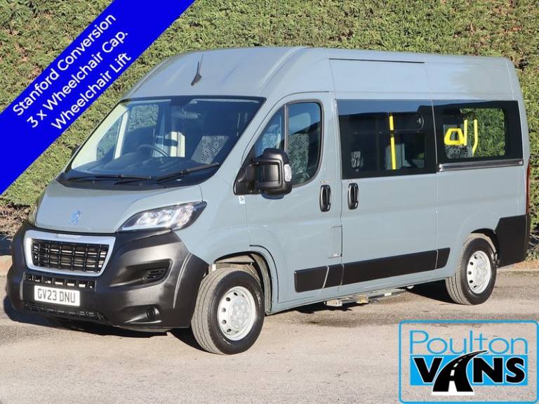 2023 Peugeot Boxer 335 Prof 2.2HDI 140BHP L2 H2 MWB 5 SEAT WHEELCHAIR ACCESSIBLE WAV MINIBUS,  Mi...