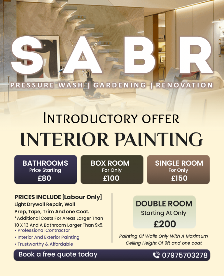 Painting & Decorating at Affordable prices 